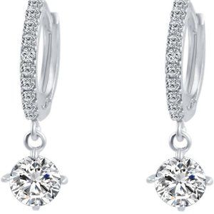 Womens Jewelry Earrings Stud - Charming Crystal Gold Plated Earrings Dangle Drop